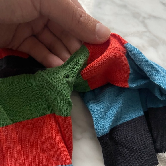 H&M Multicolor nautical silk/cotton blend sweater, size small - Picture 7 of 9